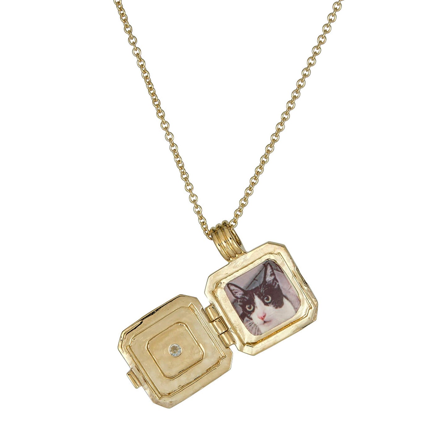 Beekman Birthstone Locket Necklace