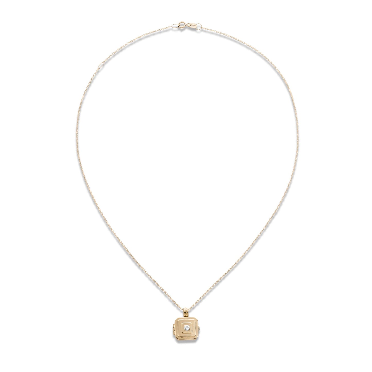 Beekman Birthstone Locket Necklace