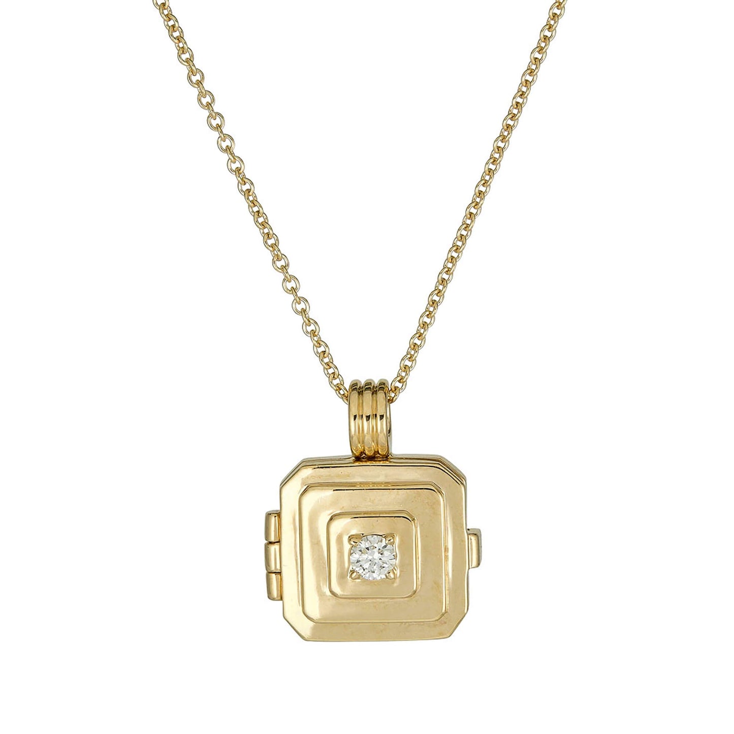 Beekman Birthstone Locket Necklace