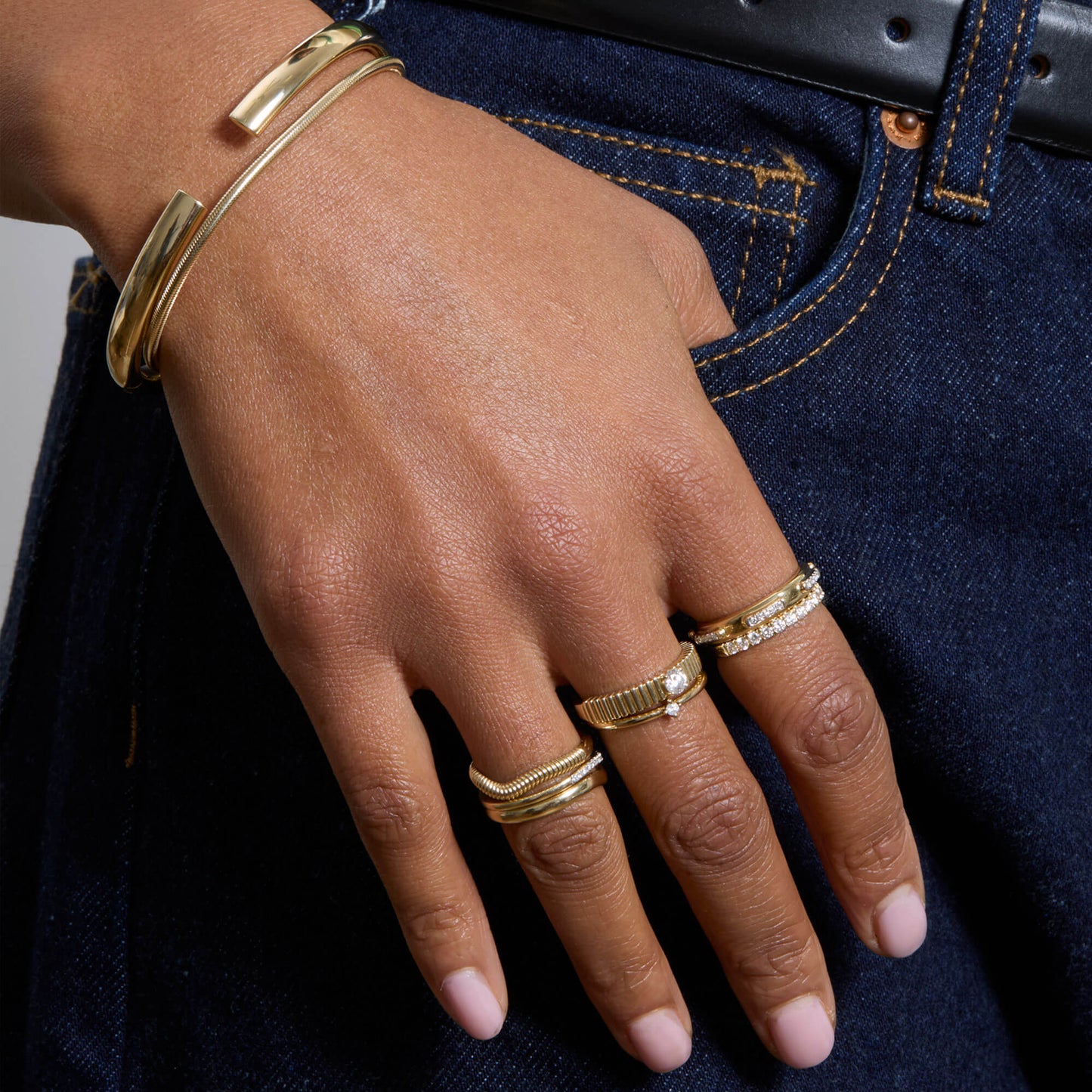 Liquid Gold Stretch Bracelet